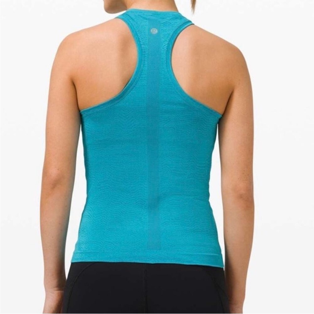 Lululemon Swifty Tank Top - turquoise size 4 - Picture 3 of 7